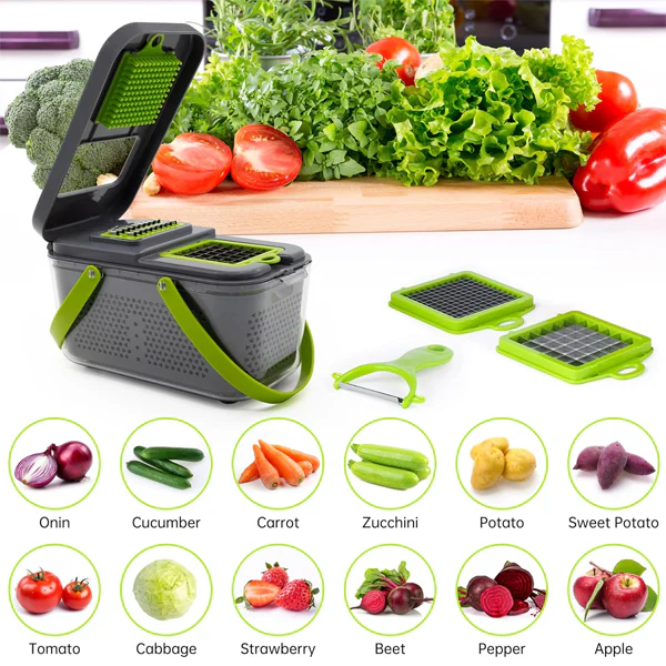 Multifunctional Vegetable Cutter 22 Pcs Set