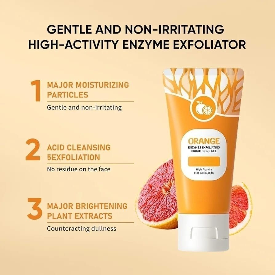 Orange Enzyme Exfoliating Gel – Brightening & Dead Skin Remover