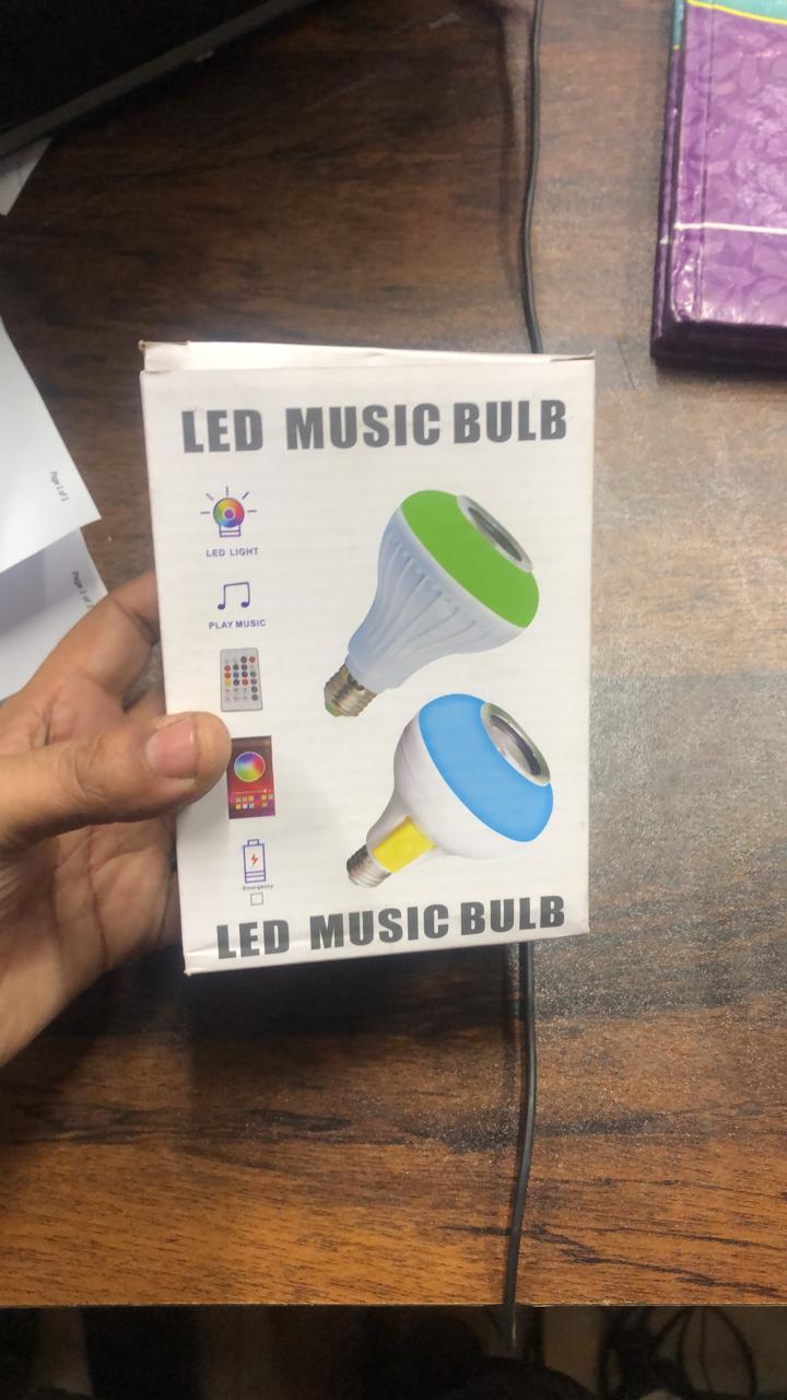 Colorful RGB LED Music Bulb with Built-in Bluetooth Speaker