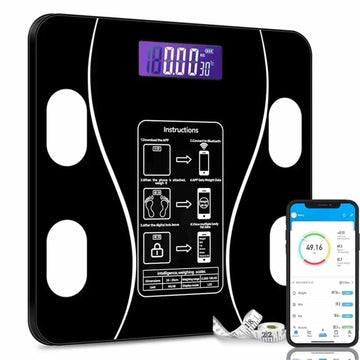 Smart Wireless Bluetooth Digital Weight Scale (180-KG)