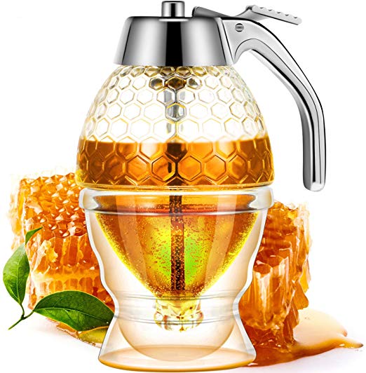 Honey Dispenser Acrylic Jar For Kitchen 200ML.