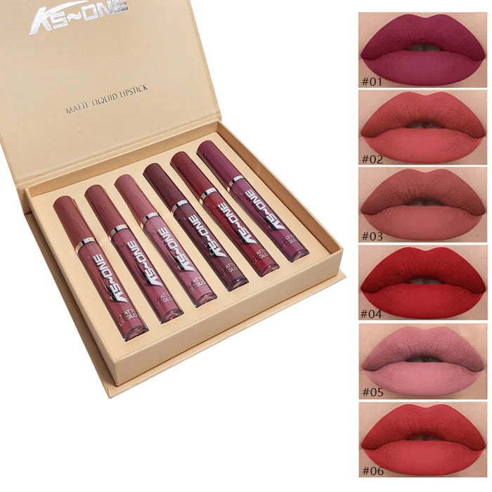 1-In-6 PCS Lipgloss Set Premium Quality