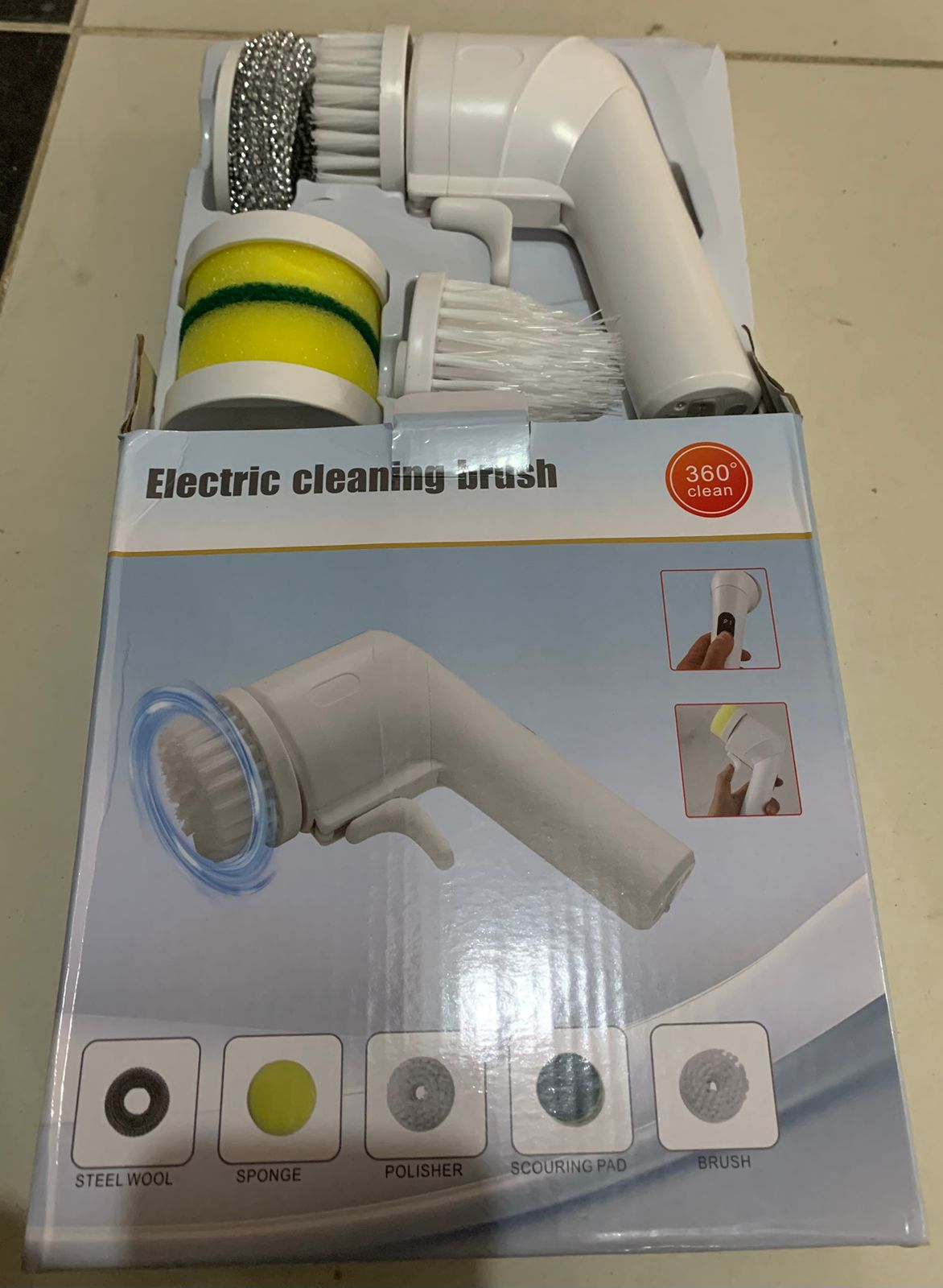 360° Rotating Electric Cleaning Brush