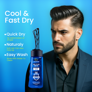 Original ECRIN COOL STYLING HAIR GEL WITH ACTIVE COLLAGEN 280ml (Free Delivery And Return)