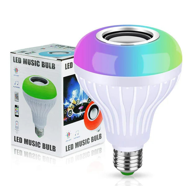 Colorful RGB LED Music Bulb with Built-in Bluetooth Speaker