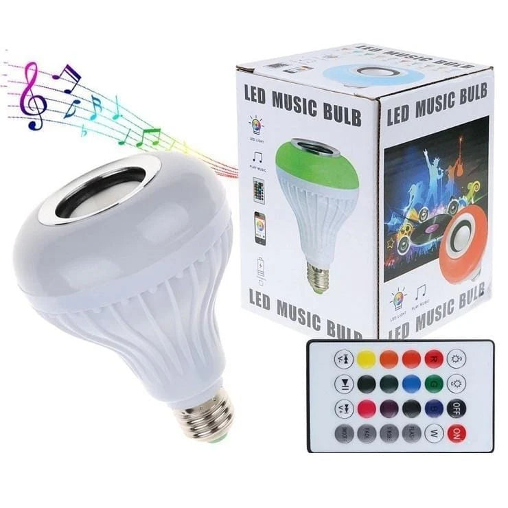 Colorful RGB LED Music Bulb with Built-in Bluetooth Speaker