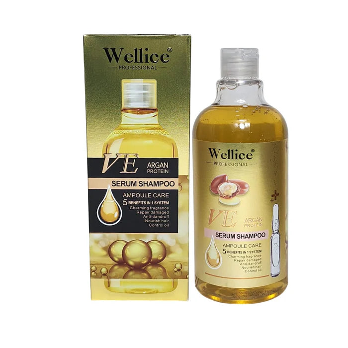 Wellice Argan Protein Shampoo (500ml) - Anti-Dandruff & Damage Repair