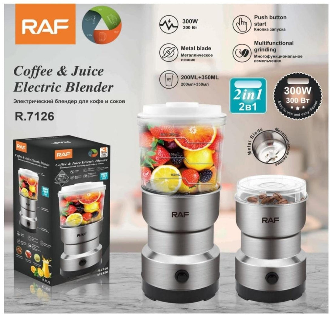 RAF 2 in 1 Coffee & Juice Electric Blender R.7126 ( Free Delivery )