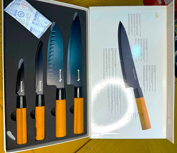 4 Piece Japanese Kitchen Knives stainless steel Set