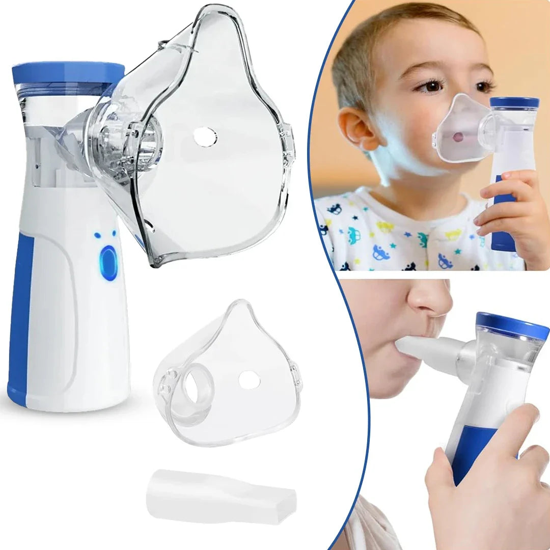 Portable Mesh Nebulizer (USB & Battery) – Mini Inhaler for All Ages