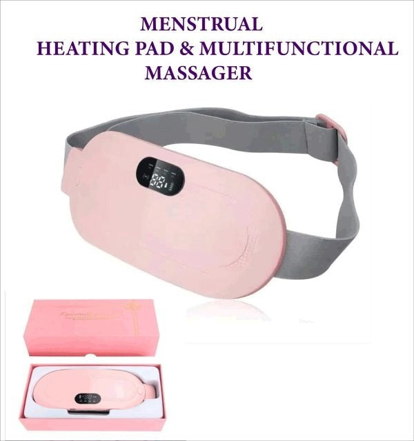 Cramp Relief Heating Belt – Portable Menstrual Pad with 4 Massage Modes (Free Delivery And Return)