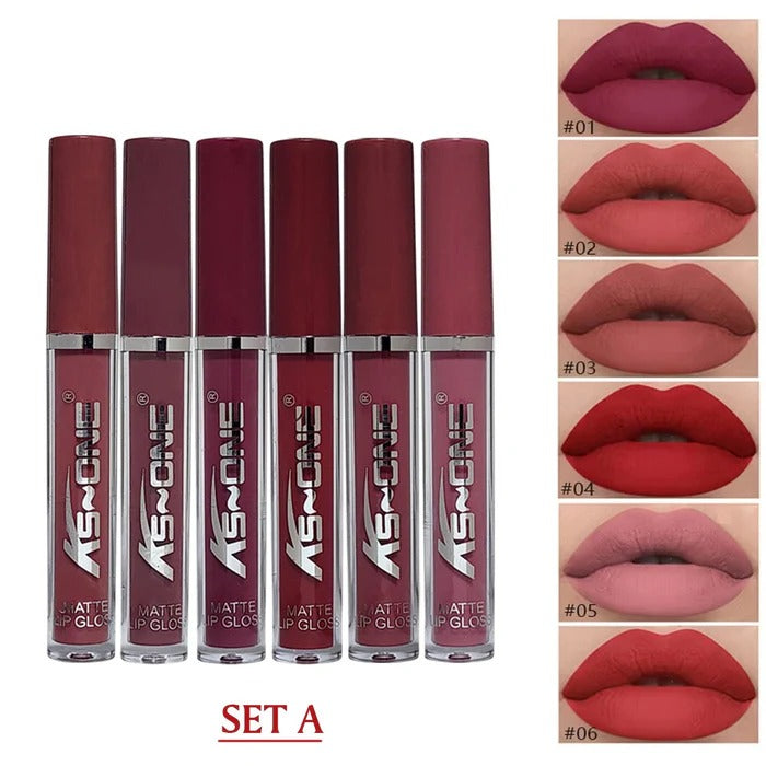 1-In-6 PCS Lipgloss Set Premium Quality