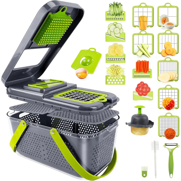 Multifunctional Vegetable Cutter 22 Pcs Set