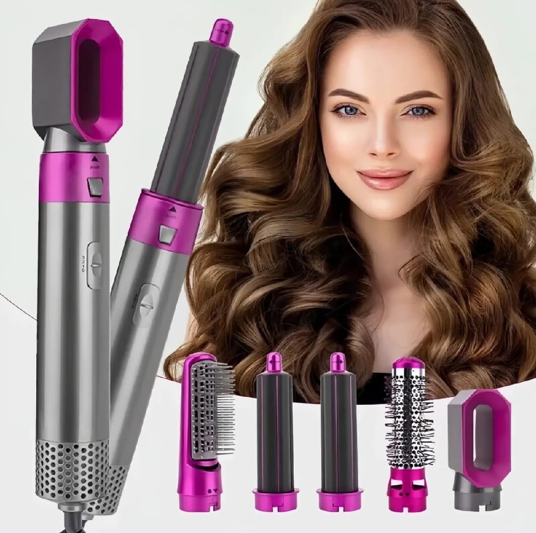 5-In-1 Stylish Hair Straightener (Random Color)
