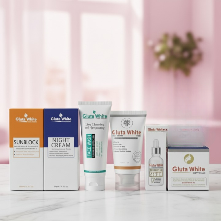 Gluta White 6-in-1 Complete Whitening Bundle - Full Skin Care Set