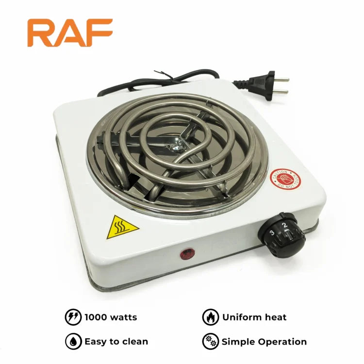 Electric Stove & Hot Plate & Cooker R.8010B – Uniform Heating – 1000W ( Free Delivery )