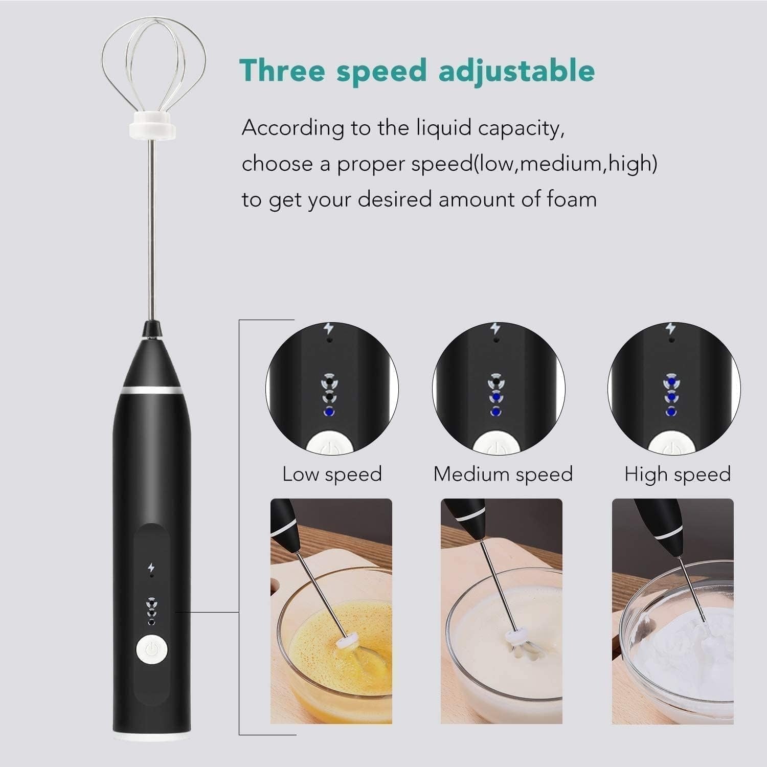 Rechargeable Electric Coffee Mixer Egg Beater ( Free Delivery