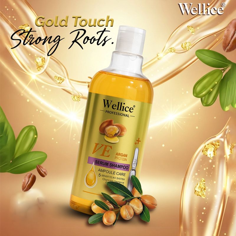Wellice Argan Protein Shampoo (500ml) - Anti-Dandruff & Damage Repair
