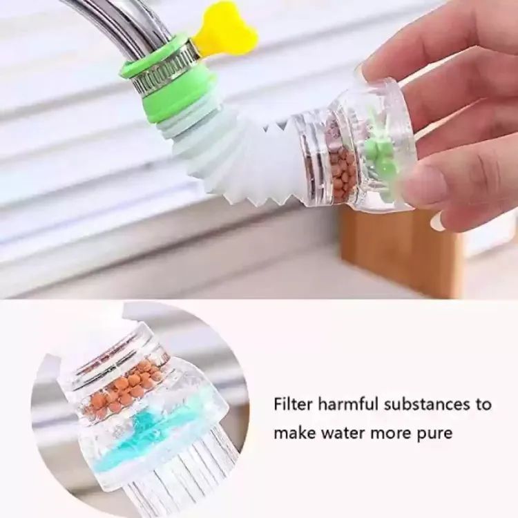 Kitchen Plastic Shower Splash Fan Faucet Water Saving Filter