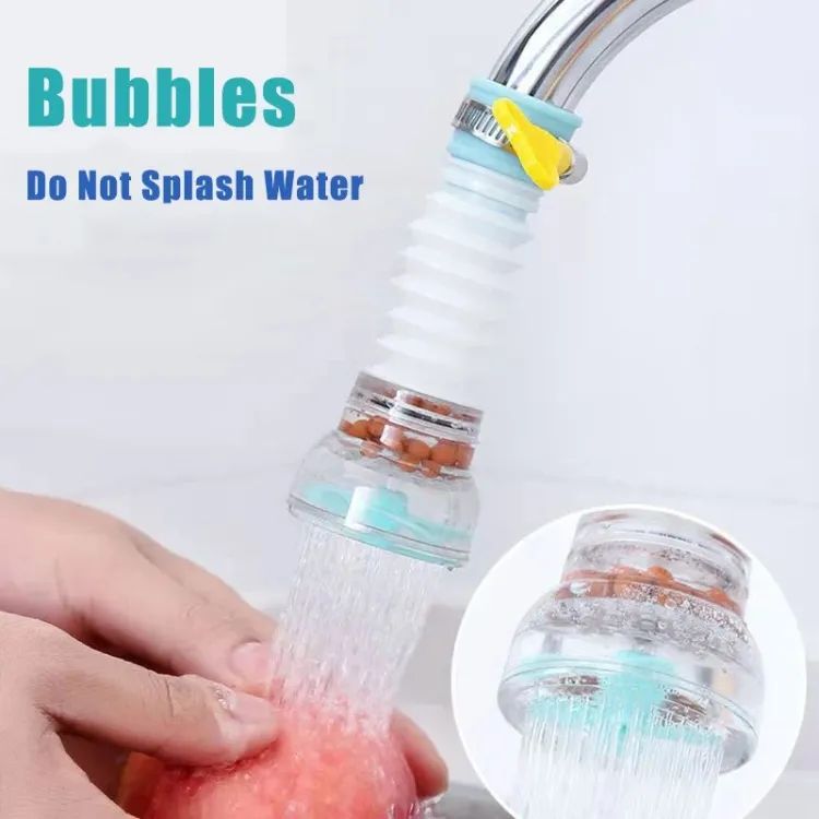 Kitchen Plastic Shower Splash Fan Faucet Water Saving Filter