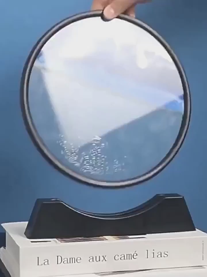 3D Moving Sand Mountain Lamp With Stand