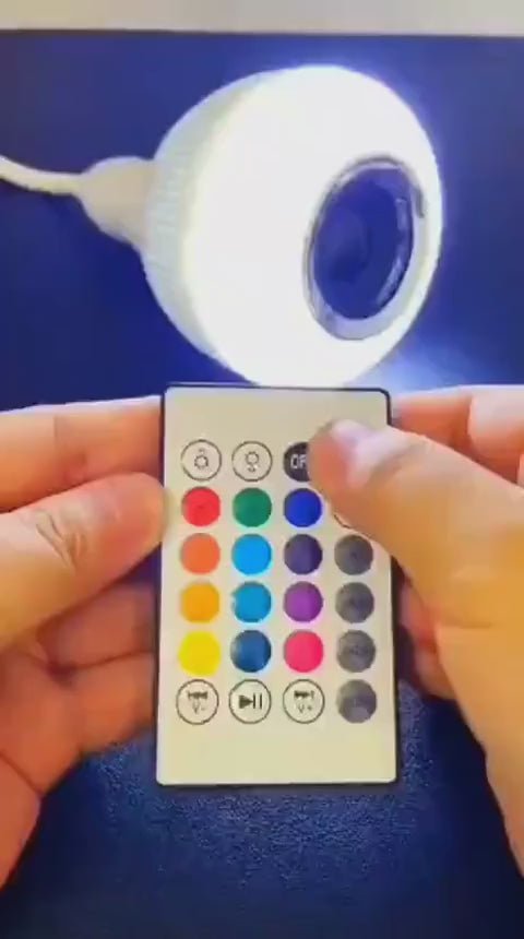 Colorful RGB LED Music Bulb with Built-in Bluetooth Speaker
